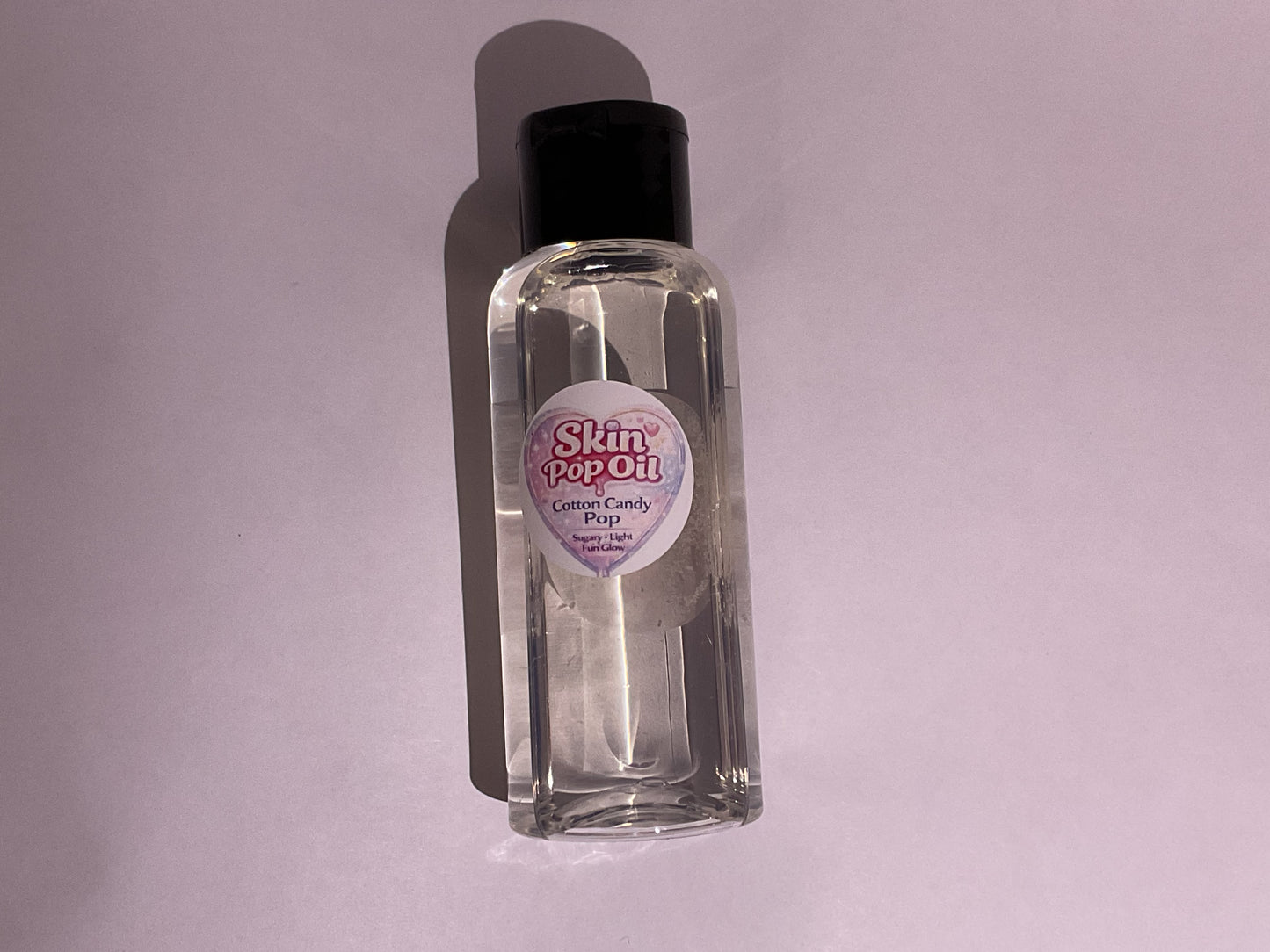 Cotton candy scented skin oil